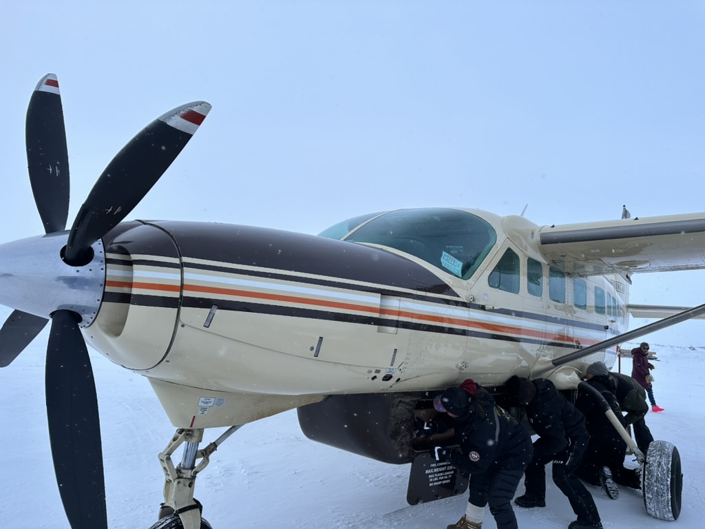 Small prop plane in Alaska
